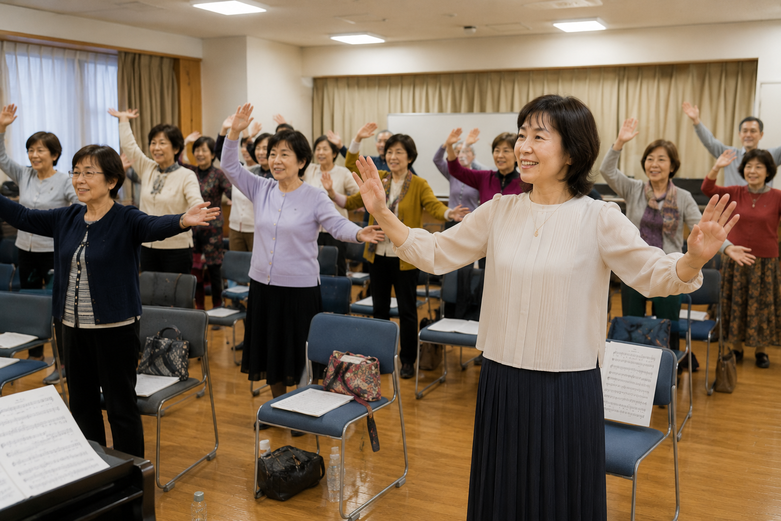 歌う前に心と体を整える15分 〜合唱団「ケセラ」に広がる呼吸と健康のハーモニー〜