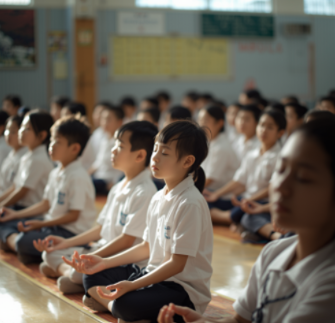 2年生71名が「言葉の力」と「心を整える方法」を体験 奈良市内の小学校で脳教育授業を実施