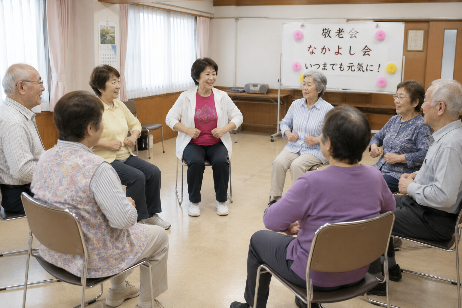 笑顔と真剣さが広がる敬老会 〜丹田の力で元気を育む「なかよし会」〜